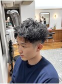 MEN’S/サーフカール/刈り上げセンターパート/表参道駅/青山 