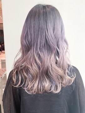 アルバム 銀座(ALBUM GINZA) ホワイトラベンダー_毛先パーマことりベージュ_ba263433