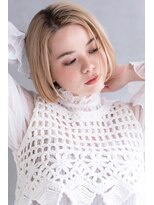 ケイト(kate)&nbsp;kate 大宮　セミウェットボブ×ハイトーンベージュ