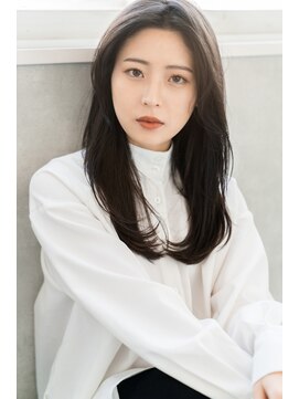 フレーム へアアンドトリートメント 天王寺北口店(FRAME) 【FRAME  天王寺北口】内巻きワンカール♪黒髪ロングストレート