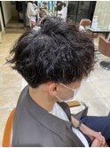 メンズ波巻きパーマ/ツイストスパイラル