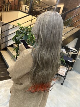 if キツネカラー×裾カラー×ハイトーン×オレンジ×ブラック