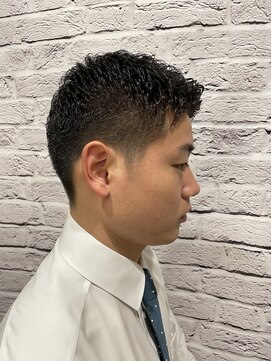 グレイスフル バーバープラチナム 六本木店(Graceful Barber platinum) ビジネス/ショート/アップバング/黒髪/爽やか/清潔感/スーツ