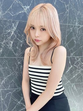 アッシュ 宮前平店(Ash) ミディアムヘア／メルティーカラー