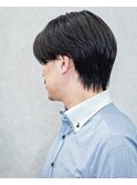 曲がる縮毛矯正 ナチュラルセンターパート