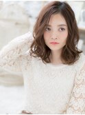 アシンメトリーフェミニティくせ毛風カールc5上尾20代30代40代