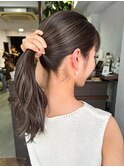 ハイライトカラーレイヤーカットケアブリーチインナーハイライト