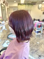 ラヴェルデ&nbsp;外はねくびれボブ×ピンクブラウン