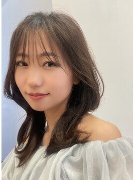 カノア(KANOA) 透明感ブランジュ透け感カラー韓国風レイヤーカットヨシンモリ