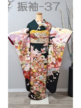 きものサロン すずめ屋 レンタル振袖-37(深碧)