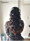 推し活ヘアセット☆ツインの編みたらしスタイル