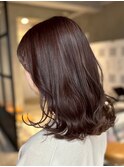 調布ニュアンスパーマレイヤーカットミディアムヘアウルフカット