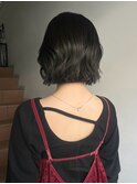 ブリーチなしダブルカラーピンクベージュミディアムボブ20代