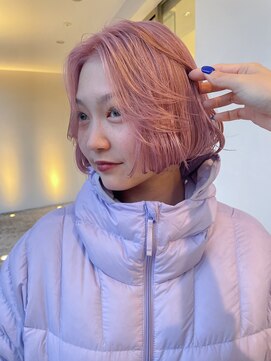 チクロヘアー(Ticro hair) @nkkn15 ハイトーンピンク