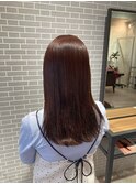 髪質改善トリートメント×艶カラー/ココアブラウン/サラ艶ヘア