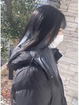 ココロヘアー ウィル 半田山店(Cocolo hair Will) 黒髪×アッシュインナーカラー