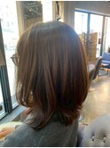 女性らしさ抜群◎レイヤーロング/内巻き/ブラウン
