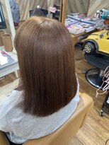 ルネッサンスヘアー ラファエロ(RAFFAELLO)&nbsp;ベージュブラウン　秋 color 艶々グレーカラー　10トーン