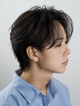 オーシャントーキョーオーバー 渋谷(OCEAN TOKYO OVER) フェザーパーマニュアンスパーマセンターパートショート