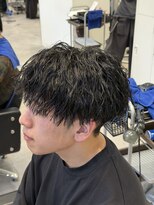 オーシャントーキョー 仙台(OCEAN TOKYO)&nbsp;ツイストスパイラルマッシュ刈り上げツーブロックメンズパーマ