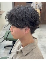 ピコット(P cott) メンズカットシャドウパーマ波巻きパーマ渋谷パーマ