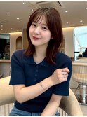 髪質改善*20代30代ミルクブラウンレイヤーロブ*美髪【Zina浦和】