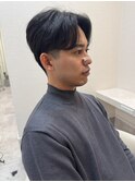 メンズセンターパート