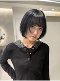 顔周りレイヤー/オフブラック/就活カラー