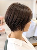 【似合わせカット】20代30代40代50代　ふんわりショートボブ