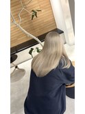 髪質改善で艶髪ホワイトミルクティー