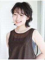 マッシュアンドマッシュアヴェダ ららぽーと福岡店(mash&mash AVEDA)&nbsp;くびれボブ・ウエーブカール・顔周り・３０代・４０代・５０代