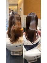 ビーアップヘアー(be:up hair)&nbsp;艶ブラウン×自然にまとまる縮毛矯正
