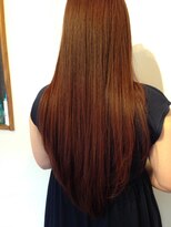 カミリー(Kamily)&nbsp;髪質改善　仕上げはアイロンあり　ピンクオレンジな艶髪ロング