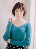 綺麗めショートボブ【佐倉/髪質改善/ヘナ】