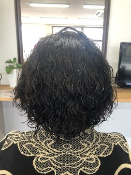 ベック(Bec) パーマ+艶色クレイカラー(白髪染め)【マホガニーブラウン8】