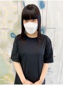 黒髪ぱっつんストレート☆