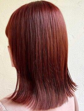 ビューティービースト 佐賀店(beauty:beast) ブリーチオンカラー/艶感ブロンズレッド