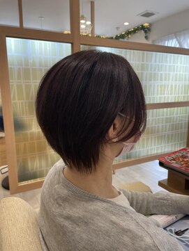 アドラーブル 長岡リップス旭岡店(adorable) 大人女性ショート×ブラウンカラー×40代