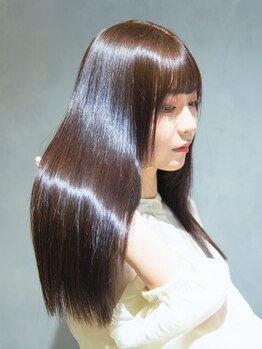 アースコアフュールボーテ 太田店(EARTH coiffure beaute)の写真/太田★気になるクセ・うねり・広がりなどのお悩みをしっかり解消！柔らかな質感のナチュラルストレートに♪