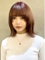 ロンドシエル 横浜(Lond ciel)&nbsp;ウルフ×外ハネスタイル/ハイトーン/カシスオレンジケアブリーチ