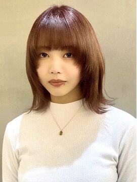 ロンドシエル 横浜(Lond ciel) ウルフ×外ハネスタイル/ハイトーン/カシスオレンジケアブリーチ