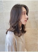 ミディアム/くびれレイヤー/レイヤーカット/顔周りカット/銀座