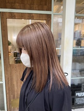 ラウブロッサム 大宮西口店(Lau Blossom) 【ブリーチなしカラー】ナチュラルブラウン　透明感ブラウン