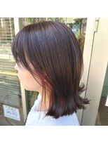 グッドネイバーズ 流山おおたかの森店(GOOD NEIGHBORS)&nbsp;外ハネボブ×イヤリングカラーピンク