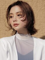 ピークアブー 銀座中央通り(PEEK-A-BOO) フェイスレイヤーの外ハネボブ