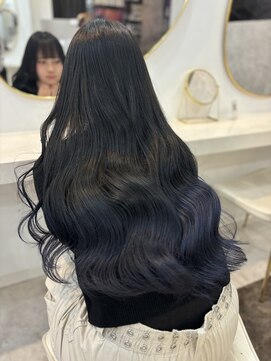 ラビス(Lovis) くびれヘア/アプリコットオレンジ/ハイライトカラー/夏/縮毛矯正