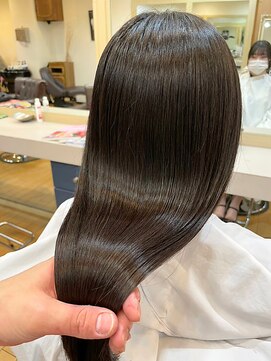 ヘアプレイスソル (HAIR PLACE SoL) 髪質改善/ストレート/グレージュ/セミロング