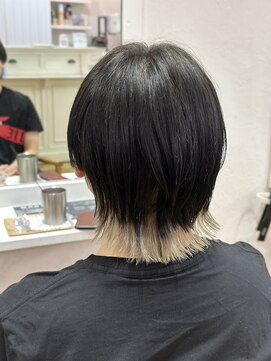 ヘアーリビングリコ 新潟笹口店(hair living Liko) インナーカラー×ウルフ