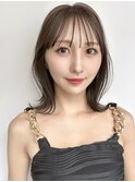 ボブ/レイヤーカット/髪質改善/ウェットヘア/オリーブベージュ