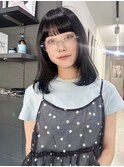 顔まわりカット/ナチュラルレイヤー/ミディアム/ワンカール